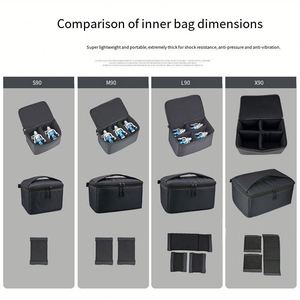 Sac de rangement rigide étanche et antichoc avec séparateurs personnalisables pour appareils électroniques - Product Image 4