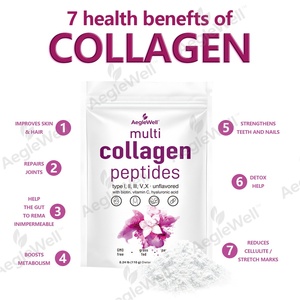 Péptidos de Colágeno <span class=keywords><strong>Hidrolizado</strong></span> OEM ODM <span class=keywords><strong>con</strong></span> <span class=keywords><strong>Vitamina</strong></span> <span class=keywords><strong>C</strong></span>, Colágeno Tipo 1 y 3, Estimula la Síntesis de Colágeno para Piel, Cabello, Uñas y Articulaciones - Product Image 2