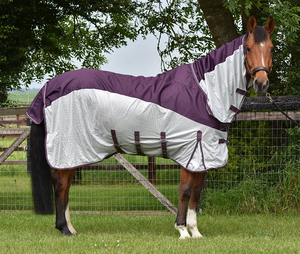 Alfombra de malla Premium para caballos Material de poliéster ligero y transpirable Ideal para la defensa de insectos de verano - Product Image 4