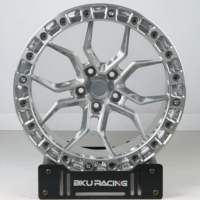 Jantes Bku forgées 5x112 avec beadlock véritable pour BMW M3 M4 G20 G21 G22 G23 G80 G82, jantes en alliage personnalisées de 17, 18 et 19 pouces pour la course sur piste