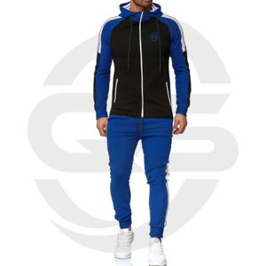 High Quality Custom Print/Embroidered Logo Men'<b>s</b> Fleece Jacket <b>and</b> Joggers Pants Set Sweat Track <b>Suit</b> for Active Lifestyle - Product Image 4