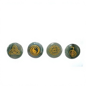 Juego de Ágata de Alta Calidad con Tacto Real para Reiki, 7 Chakras, Usui, Feng Shui, Piedras Preciosas Ecológicas de Umar Agate Gujarat - Product Image 1
