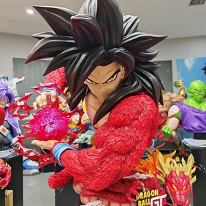 Figurine Goku <span class=keywords><strong>Super</strong></span> Saiyan 4 Anime <span class=keywords><strong>Dragon</strong></span> <span class=keywords><strong>Ball</strong></span> <span class=keywords><strong>GT</strong></span> en résine, statue de collection avec base LED Shenron pour la décoration de la maison - Product Image 3