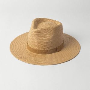 Chapeau de paille unisexe tendance printemps pour enfants, large bord en papier, protection solaire pour l'extérieur, les voyages et la pêche, protection solaire estivale - Product Image 3
