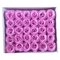 Rose en cristal dorée poudrée, tête de fleur bleue, enchantress, bouquet de la Saint-Valentin, matériel de bricolage, paillettes, rose en cristal