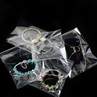 Sac en plastique transparent refermable de taille personnalisée, auto-scellant, résistant à l'humidité, pour l'emballage de vêtements, d'artisanat, de jouets, de cadeaux, recyclable
