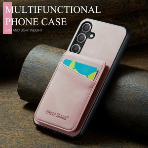 Étui porte-carte antichoc en cuir pu étui de téléphone magnétique pour Samsung S25 Plus s24 <span class=keywords><strong>ultra</strong></span> s23 - Product Image 5