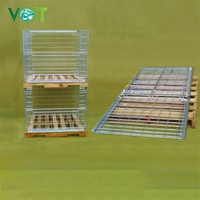 Voit Euro 1200x800 entrepôt industriel stockage fil cage métallique pliable palette