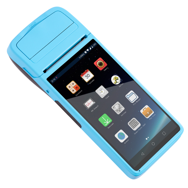 5.5'' IPS HD Display Handheld POS Terminal with 58mm Built-in Thermal Receipt Printer Ticket Printer