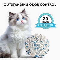 Litière pour chat en cassave écologique non toxique, matière première naturelle, désodorisation rapide, faible dispersion, jetable aux toilettes, sable sûr pour animaux de compagnie