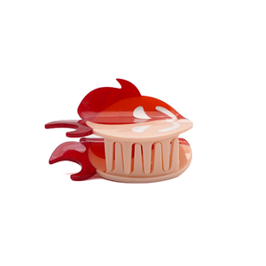 Pinza <span class=keywords><strong>de</strong></span> Pelo <span class=keywords><strong>de</strong></span> Acetato con Diseño <span class=keywords><strong>de</strong></span> Llama Sonriente Roja y Beige <span class=keywords><strong>de</strong></span> 8cm <span class=keywords><strong>de</strong></span> CANYUAN, Pinza <span class=keywords><strong>de</strong></span> Pelo con Logotipo Personalizado para Mujer, Accesorios Divertidos para el Cabello - Product Image 5