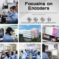 Encodeur rotatif HENGXIANG K38, résolution 2500PPR, protection IP50/IP65, montage sur plaque à ressort, incrémental, zéro retard, USB, moteur N20