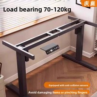 Bureau debout électrique à hauteur réglable avec un seul moteur, pieds en métal, design moderne, style simple et moderne pour bureau d'e-sport