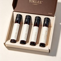 Coffret Cadeau Mini Bouteilles d'Alcool – Emballage Ondulé pour 4 Bouteilles de Spiritueux/Vin/Champagne – Personnalisable avec Logo – Emballage Vide