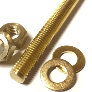 Barra roscada de latão Eixo de rosca completa <span class=keywords><strong>Rod</strong></span> Stud DIN 975, ISO 4032, ASTM B16, JIS H3250 personalizado todo o comprimento disponível - Product Image 4