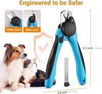 Coupe-ongles pour animaux de compagnie personnalisé OEM avec lumière LED, capteur de sécurité rapide, protection anti-coupure, lame ultra-affûtée pour chats et chiens aux ongles épais