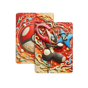 Cartes à collectionner Fuguang Pokémon, cartes de jeu <span class=keywords><strong>en</strong></span> métal gaufré POKÉMONED rares, boîte mystère pour enfant - Product Image 1