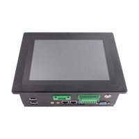 Ordinateur industriel tout-en-un de 8 pouces système d'exploitation Windows 10 4 * RJ45 GPIO 24V DC entrée panneau à surface plate Pc pour une utilisation robuste