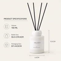 Diffuseur de parfum à roseaux LOLOTA, aromathérapie sans feu, fabrication sur mesure ODM OEM, céramique, entièrement naturel, végétalien, huiles essentielles, cadeau aromatique