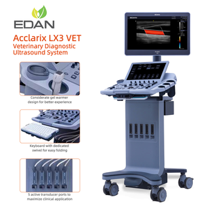 Appareil d'échographie vétérinaire portable EDAN Acclarix LX3 VET, scanner d'échographie pour animaux imperméable pour les cliniques vétérinaires - Product Image 1