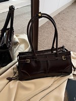 Sac à bandoulière de luxe tendance en PU, sac sous le bras, mini sac fourre-tout, sac Boston décontracté et élégant, sac à main vintage, sacs de mode pour femmes
