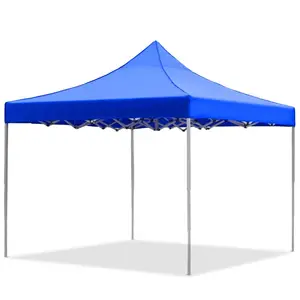 Легкая Настройка портативная стальная всплывающая палатка водонепроницаемый навес палатка 3x3 синего цвета