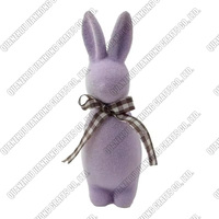Haut printemps bleu debout flocage lapin ornement de table lapin de pâques Figure décoration