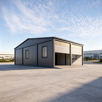 Garage préfabriqué en acier pour 2 voitures avec portes à enroulement, abri de rangement modulaire extérieur à vendre