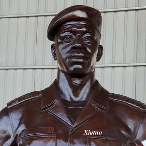 Statues de soldats allemands grandeur nature en bronze en laiton sur mesure <span class=keywords><strong>Sculpture</strong></span> pour jardin - Product Image 6