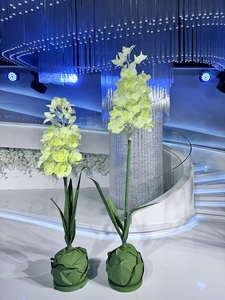 Fleurs en papier de soie et plastique <span class=keywords><strong>A110</strong></span>, violets, décorations de mariage, de Noël, de Pâques, grande taille, pour vitrine - Product Image 4