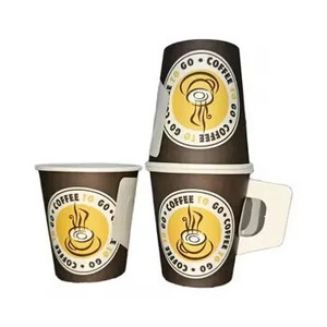 Gobelets en papier à paroi simple pour café à emporter, multi-tailles (8oz, 12oz), avec poignée, design personnalisé, sans odeur, impression de logo sur mesure, vente en gros - Product Image 1