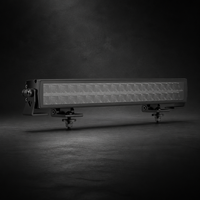 Barre lumineuse LED BRTLED sans vis, couleur ambre, pour tout-terrain, 20 pouces, 4x4, barre lumineuse LED à une seule rangée