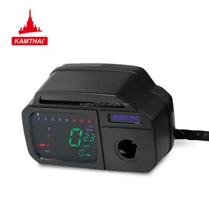 KAMTHAI Speedometer sepeda motor, instrumen modifikasi kecepatan Odometer oli Digital untuk SUZUKI AX 100 Speedometer sepeda motor