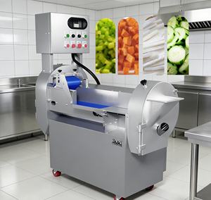 Cortadora <span class=keywords><strong>de</strong></span> Verduras Eléctrica Comercial <span class=keywords><strong>de</strong></span> Acero Inoxidable, Rebanadora <span class=keywords><strong>de</strong></span> Tomates y Patatas - Product Image 1