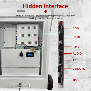 Kiosque intelligent portable, panneau publicitaire mobile, alimenté par batterie, sans fil, affiche numérique en A, écran <span class=keywords><strong>LCD</strong></span>, affichage numérique - Product Image 5