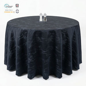 Nappe ronde épaisse en polyester jacquard imperméable et écologique de qualité hôtelière, 120 pouces, pour banquets de mariage - Product Image 1