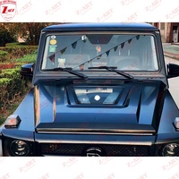 Capot moteur en aluminium Z-ART W463 pour Mercedes Benz Classe G 1990-2018, capot moteur transparent pour Classe G W463, couvercle avant