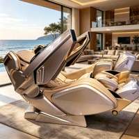 Fauteuil de massage corporel complet 4D à gravité zéro 2026 AI en cuir PU, structure métallique antirouille, durable, usage commercial, luxe multifonctionnel