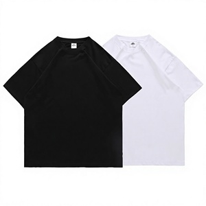 T-shirt in Cotone Pettinato Puro 260g, Senza Cuciture, Collo a O, Vestibilità Rilassata, Design con Spalle Scese, Lavorazione Tubolare, Senza Cuciture Laterali, Maniche Corte - Product Image 1