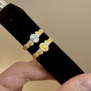 แหวนเงินมอยส์ซอไนต์ที่ได้รับการรับรองจากเกรซ joyeria DE PLATA 925 imagenes religiosas anillos de Flores Stirling SILVER - Product Image 1