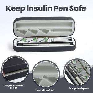 Étui à stylo vide réutilisable compatible avec les stylos d'injection V1 V2 V3, incluant le stylo et la cartouche. - Product Image 2