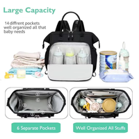 Sac à couches convertible de grande capacité Caddy de rangement de couches pour bébé imperméable à la mode pour la maternité en plein air