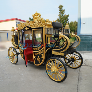 Nouvelle calèche royale électrique de luxe 2026, calèche royale tirée par des chevaux, transport spécial, charrette de mariage, calèche à chevaux - Product Image 3