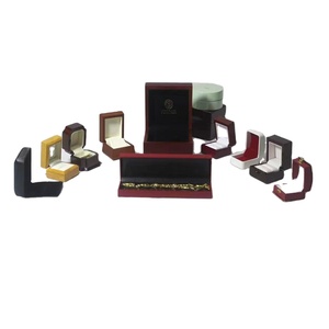 Elegant Luxury Handmade MDF Wood Jewelry <strong>Box</strong> Stamping Embossing Custom Logo Luxury <strong>Wooden</strong> Ring <strong>Storage</strong> Gift <strong>Box</strong> for Earrings - Product Image 6