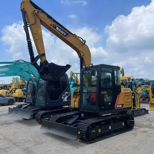 Excavadora de cadenas SANY SY75C PRO en estado original, buen funcionamiento, motor usado, cucharón de 0.12m, peso operativo de 7.5 toneladas, 43kw - Product Image 1