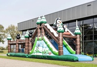 Parcours d'obstacles gonflable directement de l'usine pour enfants et adultes, idéal pour la location commerciale, les fêtes en extérieur et les courses d'hiver