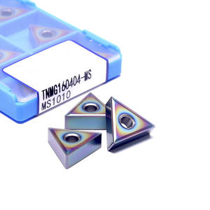 Inserto de Carburo Rómbico TNMG TNMG160412 para Torno CNC con Fijación por Tornillo y Recubrimiento Personalizable - Product Image 1