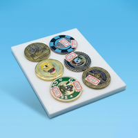 Pièce de monnaie personnalisée en alliage de zinc 3D avec logo en relief pour la reconnaissance d'entreprise