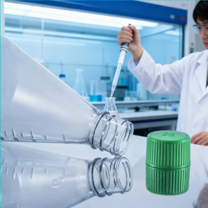 Erlenmeyer de laboratoire 1000ml en plastique stérile à fond plat 1l pour la culture cellulaire - Product Image 1