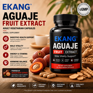 Complément alimentaire à base de plantes pour adultes, extrait de fruit Aguaie, capsules végétariennes, fabriqué aux États-Unis, soutien de la vitalité masculine, équilibre hormonal - Product Image 1